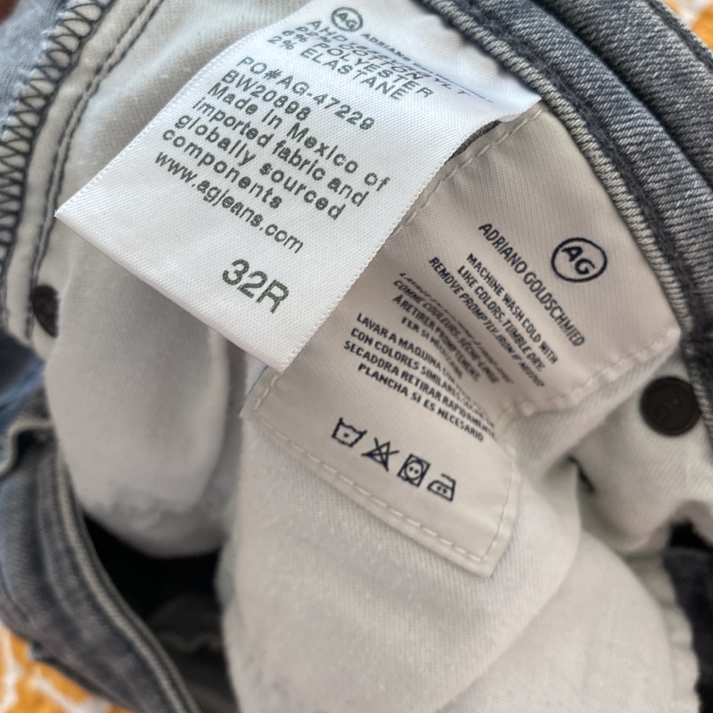Size 32 AG Adriano Goldschmied Prima Ankle Grey Jeans - Picture 6 of 6